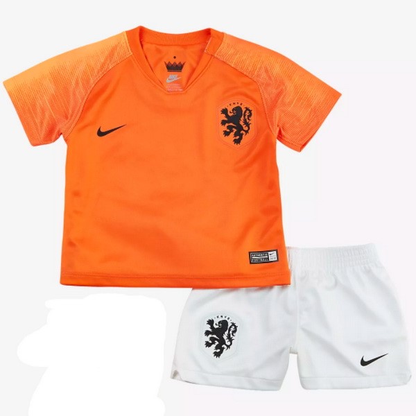 Maillot Football Pays-Bas Domicile Enfant 2018 Orange